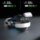 BoboVR E3 Pro Head Strap with Battery for Meta Quest 3 and 3S - White and Black
