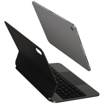 Uniq Venno Pro Magnetic Smart Case with Keyboard for iPad 11" A16 (2025) / 10.9" (2022), Black
