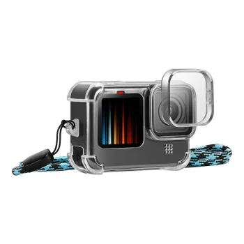 Puluz Case with Lens Cap and Neck Strap for GoPro Hero 9 / 10 / 11 PU932T