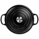 Le Creuset Signature Round Cast Iron Casserole 22 cm 3.3 L, Black