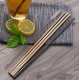 A set of 8 Reusable Metal Drinking Straws with Cleaning Brush and Pouch, Color Mix