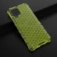 Honeycomb Case Armor Cover with TPU Bumper for Samsung Galaxy A42 5G, Green