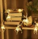 Ruhhy 00024955 LED Christmas String Lights Reindeer, 10 pcs, Warm White