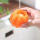 Anti lint washing sponge orange