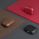 Airpods Pro Uniq Etui Terra Genuine Leather Cover Case, Red | Чехол Книжка Кейс Обложка