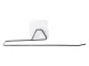 Metal Paper Towel Holder with Suction Cup, 30x9 cm
