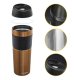 4Fizjo Mountain Goat Travel Thermal Mug, 450 ml, Brown