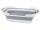Silikona Saliekamā Bļoda ar Ūdens Noteku | Silicone Folding Bowl with Drain