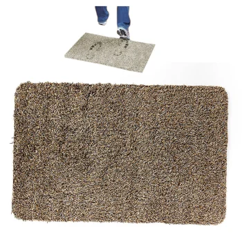 Clean Step Mat Absorbent Doormat, 70x46 cm, Brown