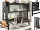 Over-Sink Dish Drying Rack and Organizer, 65 cm, Black