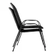 Gardlov 25290 Garden Chairs, Set of 2, Black
