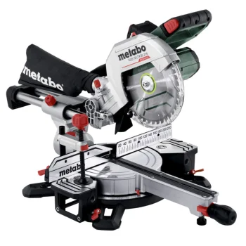 Metabo KGS 18 LTX BL 216 Cordless Mitre Saw with Pull Function, 2x 5.2Ah