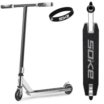 Soke Evo Street Stunt Scooter, Silver