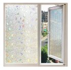 Decorative Self-Adhesive Window Film with Stained Glass Effect, Transparent
