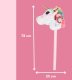 Plīša vienradzis Galva uz nūjas Hobby zirgs (Bez skaņas) | Plush Unicorn Horse Head On Stick Hobby (Without Sound)