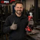 OPEX TOOLS OPX28010 Cordless Angle Grinder, 125mm, 21V, 2x 3.0Ah Batteries