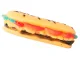 Squeaky Rubber Toy for Dogs and Cats Hamburger, 13 cm
