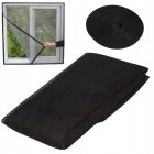Mosquito Mesh Net Anti-Insect Screen for Windows - 130x150cm, Black