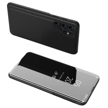 Hurtel Clear View Wallet Case for Xiaomi POCO C65 / Redmi 13C, Black