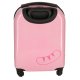 Bērnu ceļojumu čemodāns rokas bagāža uz riteņiem Kaķis, rozā