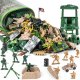 Military Base 350El Soldiers Little Army Figurines