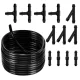 Windshield Washer Hose Repair Kit Xtrobb 2m Tubing Connectors, Black