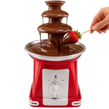 Electric Chocolate Fountain, 3 Tiers, Red