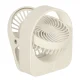 Wireless Desk Fan with Clip, USB, 3 Speeds, 11.5 cm, White