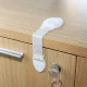Lock for cabinets and drawers, child protection, 10 pcs, white