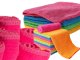 Microfiber cleaning cloth set for windows and surfaces, 4 pcs
