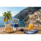 Ariete 1358CA Moka Capri Electric Espresso Maker, White/Blue