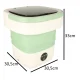 Portable Folding Mini Washing Machine 12L, Green