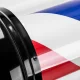 Gabbiano BB-02 Large Illuminated Barber Pole Black