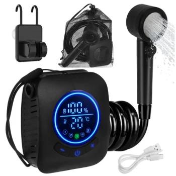 Portable Camping Shower 8000mAh Battery Trizand