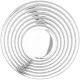Alessi Maya Round Stainless Steel Bowl, 20 cm, Silver