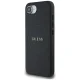 Guess PU Grained Classic Logo Case with MagSafe for iPhone 16e, Black