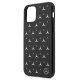 Mercedes iPhone 11 / Xr vāciņš Silver Stars Pattern, melns