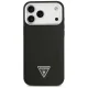 Guess Grained Triangle Logo MagSafe Case for iPhone 17 Pro Max, Black