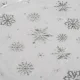 Ruhhy Christmas Tree Skirt Mat with Silver Stars, 120cm, White