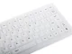 USB Silicone Keyboard, Silent, Waterproof, White