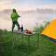 Gotel L71D1 Folding Aluminum Camping Table, 80x40 cm