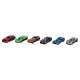 2-in-1 Car Transporter Hauler Truck with Race Track Slide, yellow
