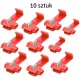 Quick Splice Wire Connectors 0.5-1.5 mm, 10 pcs, Red