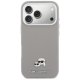 Karl Lagerfeld Karl & Choupette Head Pins Saffiano MagSafe Phone Case Cover iPhone 17 Pro - Gray