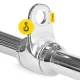 Straight Revolving Cable Attachment Bar 4FIZJO, 50 cm