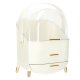 Cosmetic Organizer Storage Box with Drawers, White