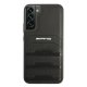 Mercedes AMG Leather Debossed Lines Case for Samsung Galaxy S22+ - Black