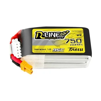 Tattu R-Line 750mAh 14.8V 95C 4S1P LiPo Battery (XT30)