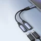Joyroom SY-C03 2-in-1 USB-C to Dual USB-C DAC Adapter, Black