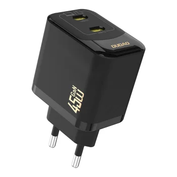 Dudao A28PEU PD 45W GaN 2x USB-C Wall Charger - Black
